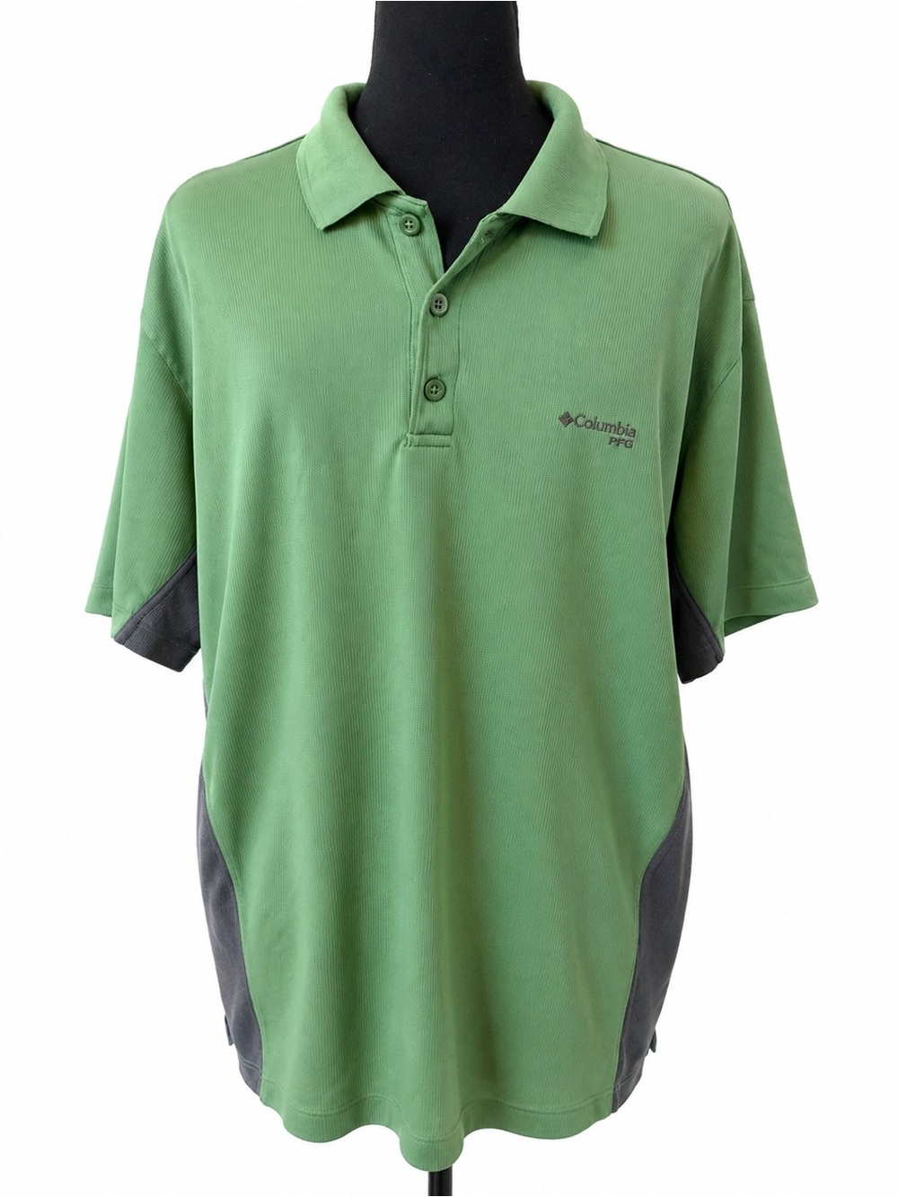 Columbia PFG Green Performance Polo Shirt Men’s XL Fishing Golf Outdoor